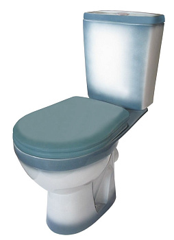 РИО Унитаз-компакт гориз. вып., 2-х режимная арматура "Уклад", сид. полипр. "Уклад", зеленый, ROSA РИО Унитаз-компакт гориз. вып., 2-х режимная арматура "Уклад", сид. полипр. "Уклад", зеленый, ROSA