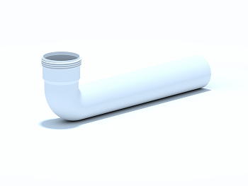 Уголок дв. сифона с резьбой, ANI PLAST