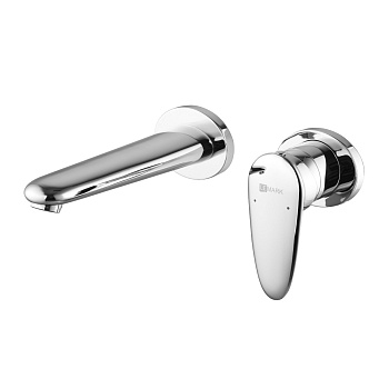 Status Смеситель для раковины, монолит.излив 190мм на стену, р/ОД, хром, LM, LM4426C