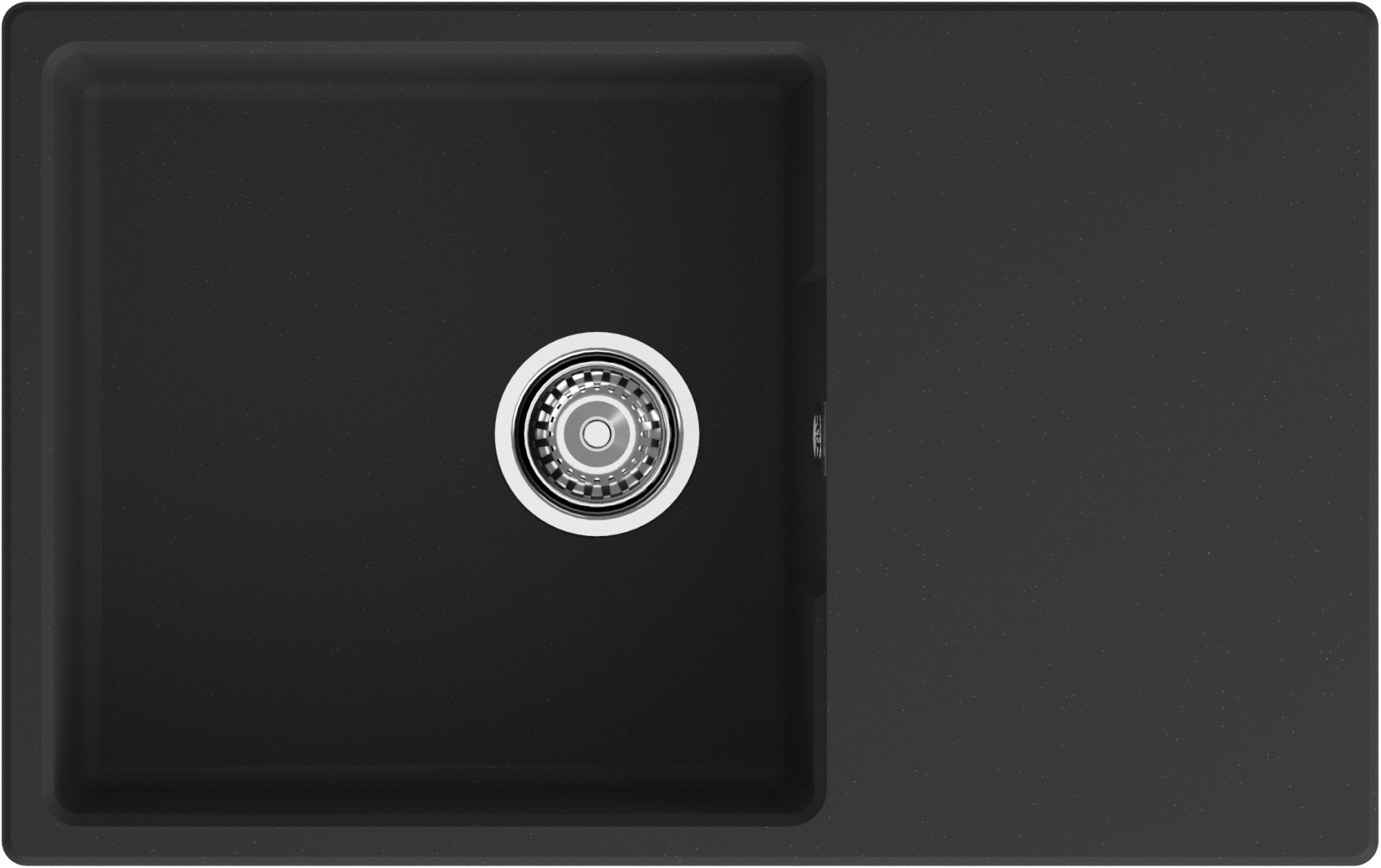 GRANFEST Мойка URBAN 678L  1-чаша+крыло 780*490мм черный арт.GF-UR- GRANFEST Мойка URBAN 678L  1-чаша+крыло 780*490мм черный арт.GF-UR-