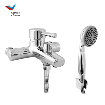 ГОРОД Смеситель для ванны с коротким литым изливом, одноручный, СЛАВЕН, Д30