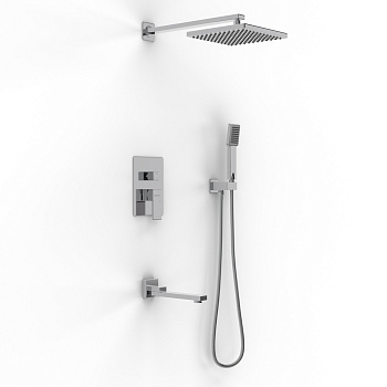 Душевой комплект NARDIS 3S, поворотный излив, хром, BERGES