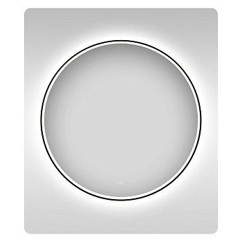 Круглое зеркало с фронтальной LED-подсветкой, 70 см