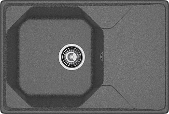 GRANFEST Мойка композит UNIQUE, GF-U-740L, чаш+кр 740*500, графит GRANFEST Мойка композит UNIQUE, GF-U-740L, чаш+кр 740*500, графит