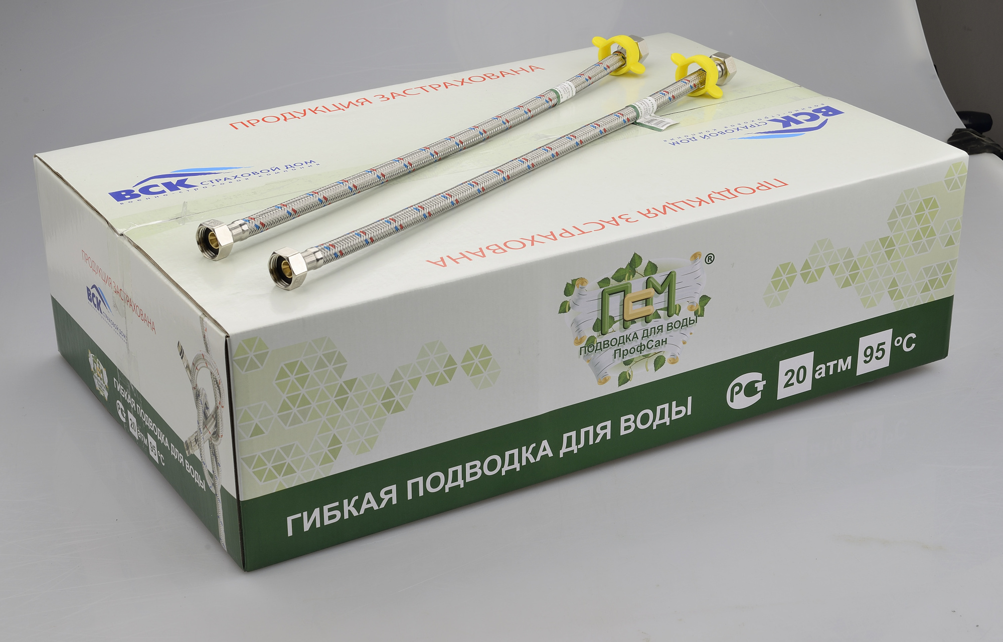 Подводка гибкая ПрофСан для воды 300 см гайка-гайка 1/2-1/2 PS-FF300