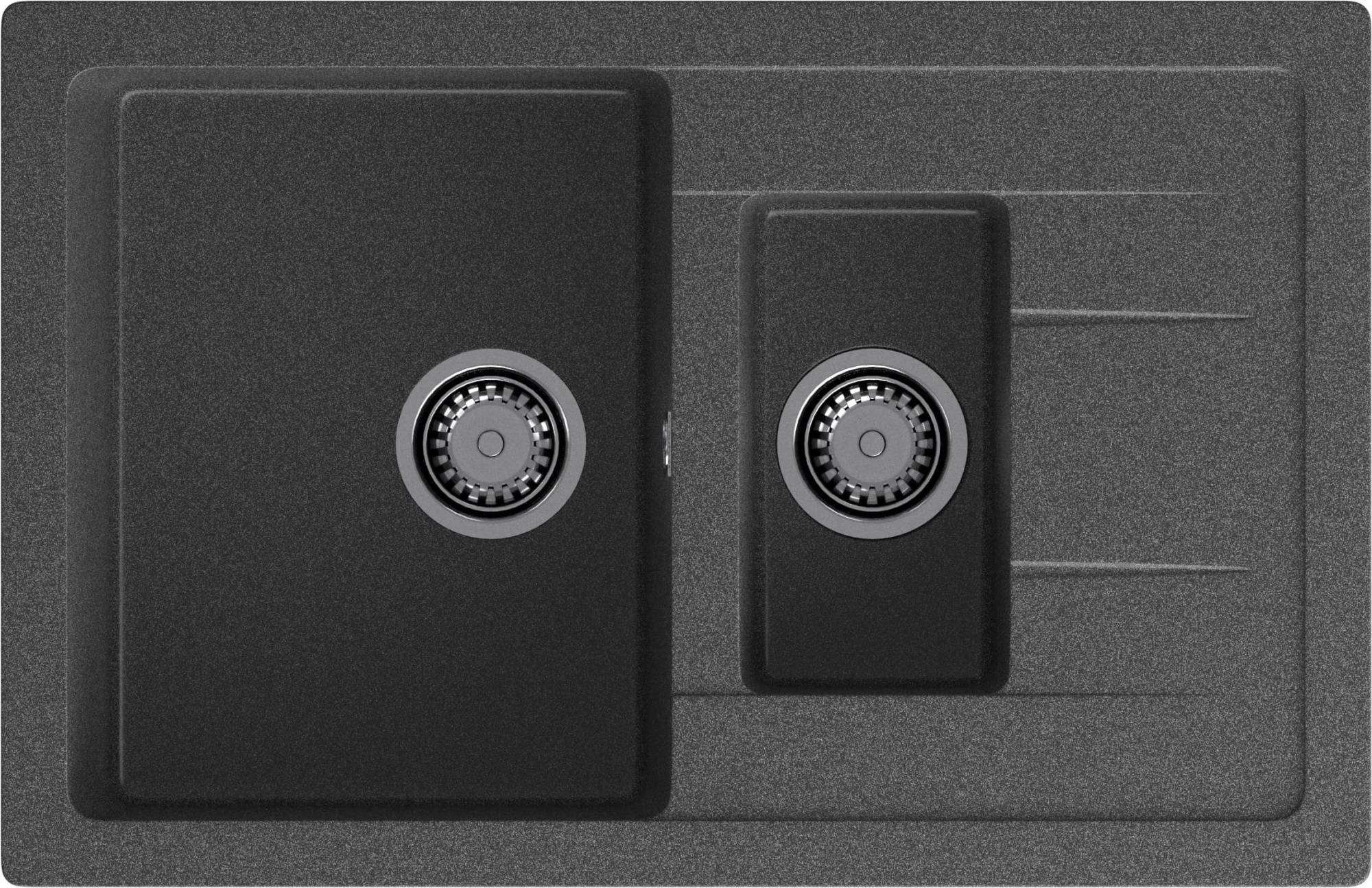 GRANFEST Мойка композит QUADRO GF-Q--775KL 1.5-чаш+крыло 775*500мм графит арт.GF- GRANFEST Мойка композит QUADRO GF-Q--775KL 1.5-чаш+крыло 775*500мм графит арт.GF-