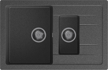 GRANFEST Мойка композит QUADRO GF-Q--775KL 1.5-чаш+крыло 775*500мм графит арт.GF- GRANFEST Мойка композит QUADRO GF-Q--775KL 1.5-чаш+крыло 775*500мм графит арт.GF-