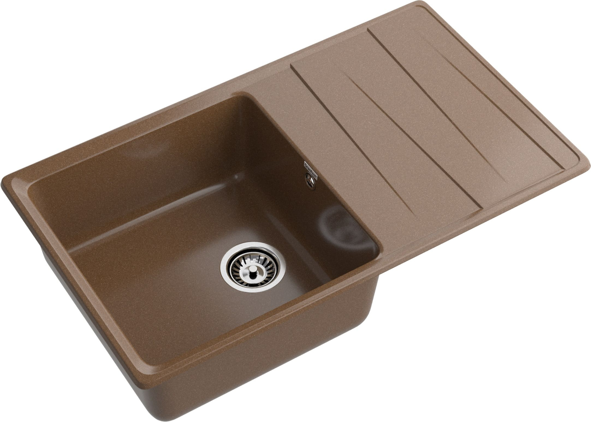 GRANFEST Мойка композит LEVEL , GF-LV-860L, чаша+крыло 860*500, терракот  GRANFEST Мойка композит LEVEL , GF-LV-860L, чаша+крыло 860*500, терракот