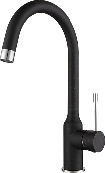 Смеситель для кухни RIVELATO Garda черный хром (1923502 nero cromo)