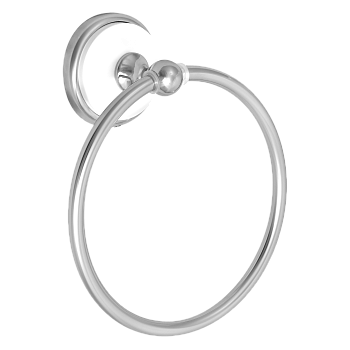 Полотенцедержатель кольцевой "Solinne", B-51103, хром-белый, Коллекция Blanco