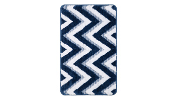 Коврик для ванной Fixsen River 1-ый FX-5004M, темно-синий, 50х80 см.