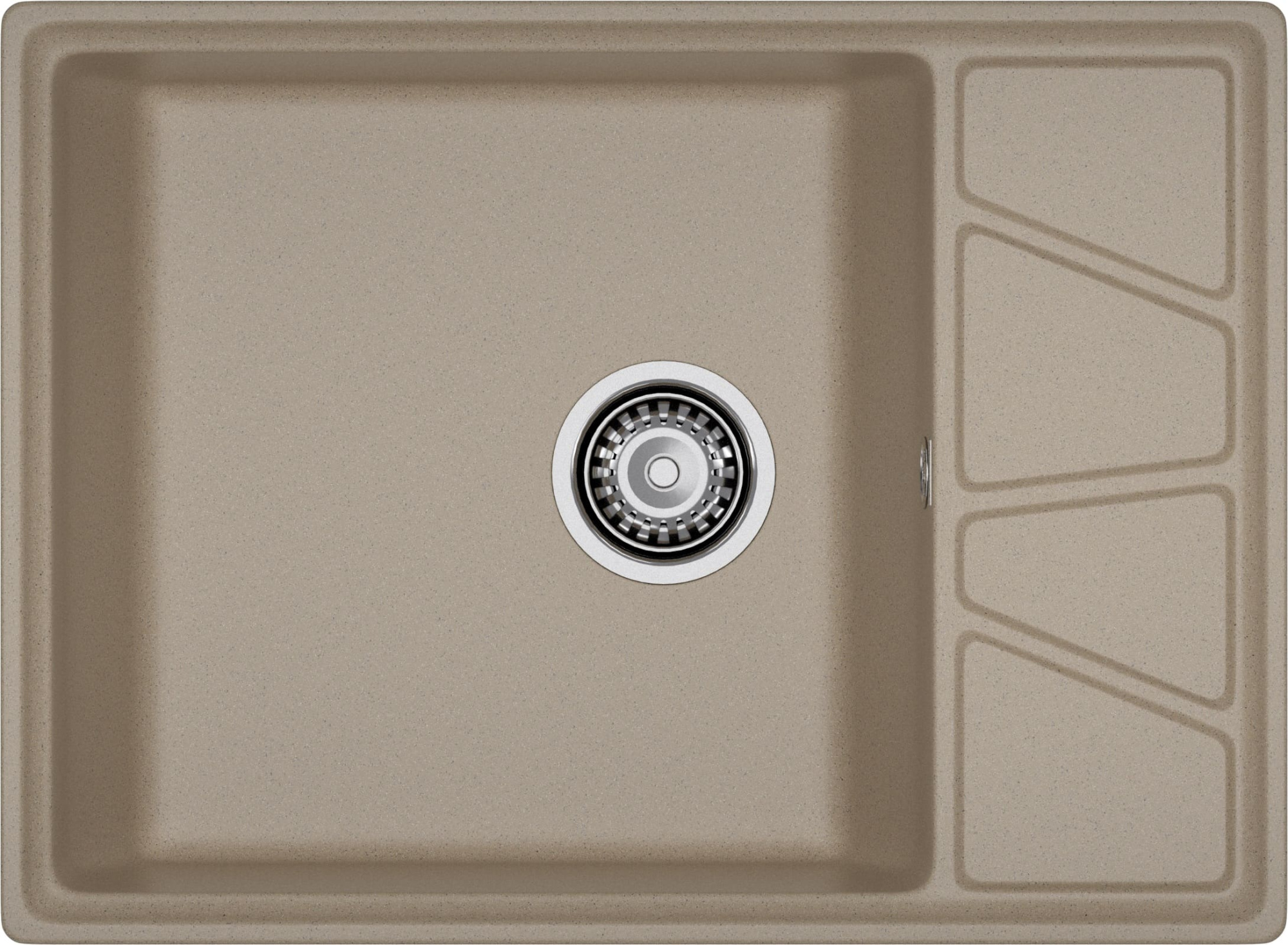 GRANFEST Мойка композит VERTEX, GF-V-680L, чаш+кр 680*500, песочный GRANFEST Мойка композит VERTEX, GF-V-680L, чаш+кр 680*500, песочный