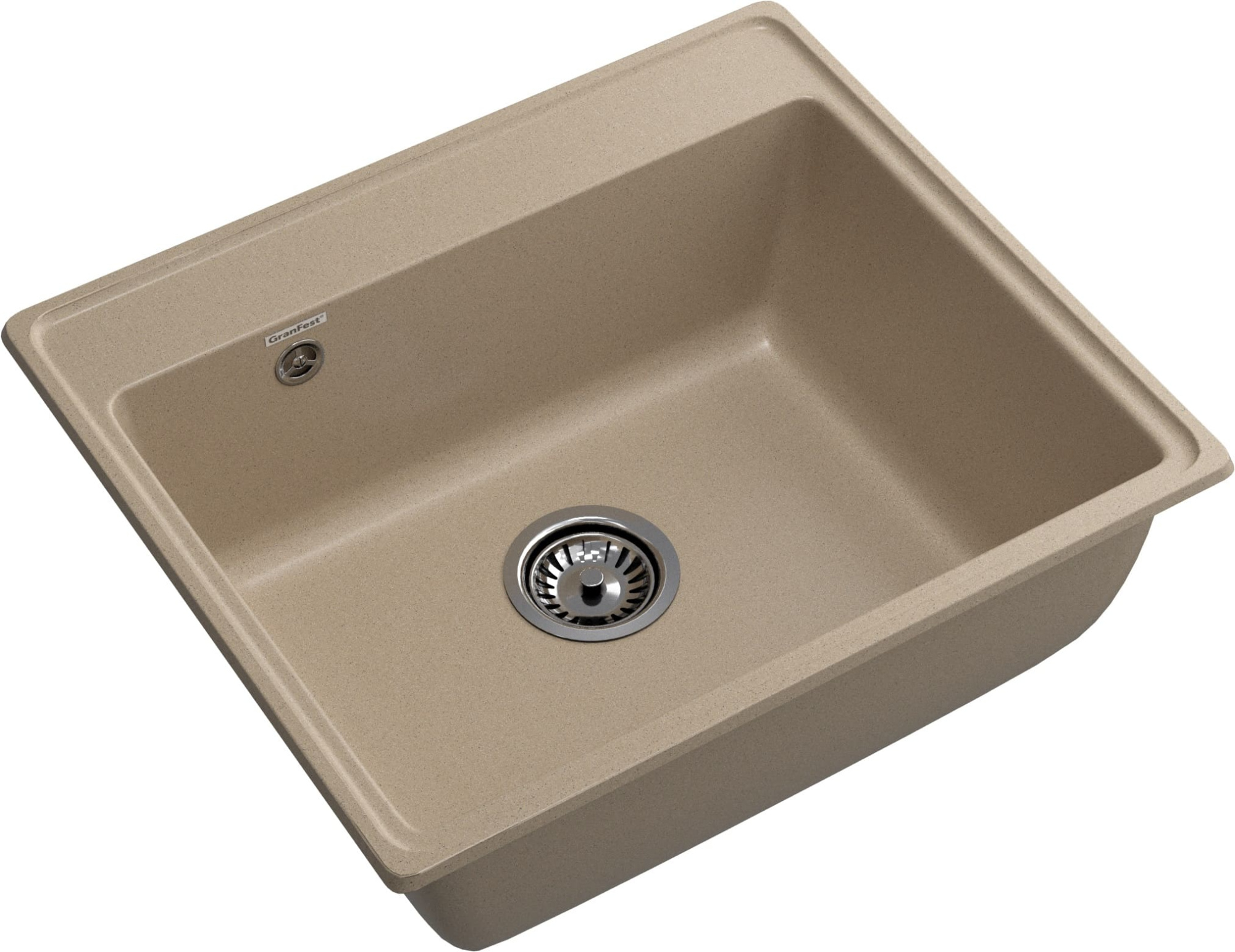 GRANFEST Мойка композит VERTEX, GF-V-580, чаша 580*500, песочный GRANFEST Мойка композит VERTEX, GF-V-580, чаша 580*500, песочный