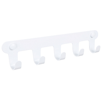 Планка 5 крючков Fixsen, FX-805W-5, белый Планка 5 крючков Fixsen, FX-805W-5, белый