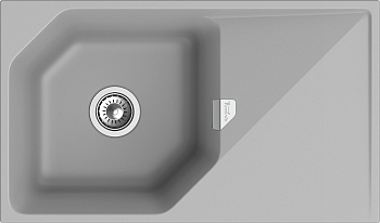RIVELATO Мойка LOCUS 85  1-чаш 850*500 grigio metallizzato арт. RIVELATO Мойка LOCUS 85  1-чаш 850*500 grigio metallizzato арт.