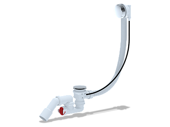 Перелив полуавтомат с регулируемым сифоном АНИ Пласт EM421 580 с переходной трубой 45 градусов 40х50