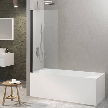 Душевая шторка RIVER S Black 800, BERGES