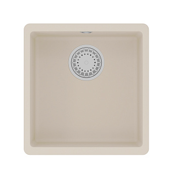 Кухонная мойка Lemark SINARA 400-U подстольного монтажа из кварцгранита, Шампань  Кухонная мойка Lemark SINARA 400-U подстольного монтажа из кварцгранита, Шампань