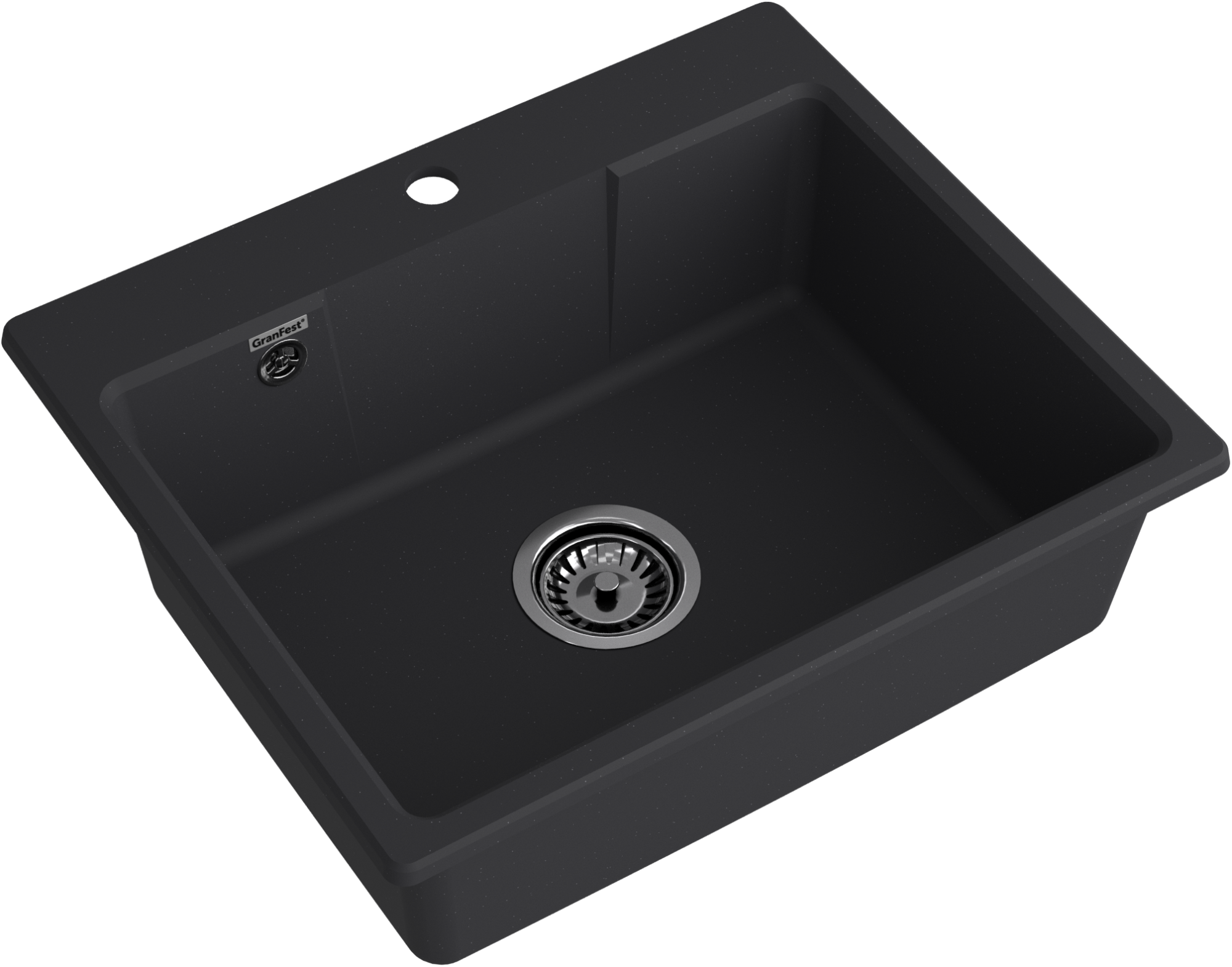GRANFEST Мойка URBAN 658  1-чаша 580*490мм черный арт.GF-UR- GRANFEST Мойка URBAN 658  1-чаша 580*490мм черный арт.GF-UR-