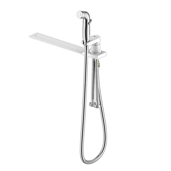 Solo Смеситель для биде, гигиен.душ держ.на унитаз, р/ОД, хром/белый, LM, LM7170CW