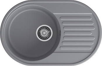 GranFest QUARZ (ECO-18) Мойка чаша+кр 740*480 темно-серый  GranFest QUARZ (ECO-18) Мойка чаша+кр 740*480 темно-серый
