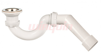 Сифон S-образный   1 1/2 х 40 мм проточного типа.WIRQUIN