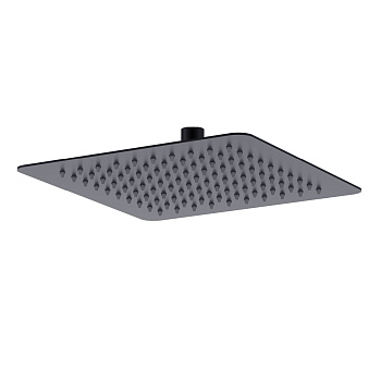 Лейка душевая верхняя, квадратная, 250х250мм, черный, LM,  LM9487BL