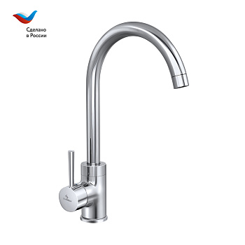 ГОРОД Смеситель для мойки с высоким изливом, одноручный, СЛАВЕН, Д28