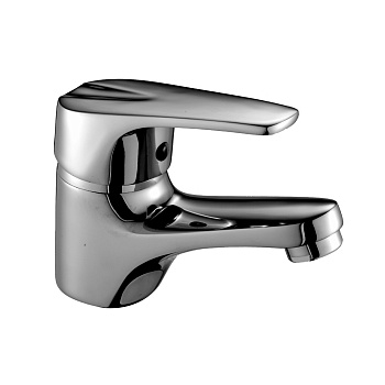 D40 Смеситель для раковины, монолит.излив 99мм(к/40), р/ОД, хром, ROS, D40-11