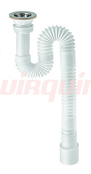 Сифон гофрированный 1 1/4*40/50 длина 800мм (GS2045), WIRQUIN