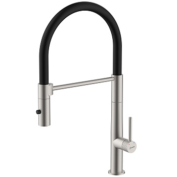 Смеситель Beluga LMF-8074B-BN для кухни с гибким изливом