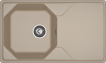 GRANFEST Мойка композит UNIQUE, GF-U-840L, чаш+кр 840*500, песочный GRANFEST Мойка композит UNIQUE, GF-U-840L, чаш+кр 840*500, песочный