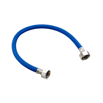 Гибкая подводка для воды,1/2 ʺ,нейлон,синяя,ГГ,500 мм.