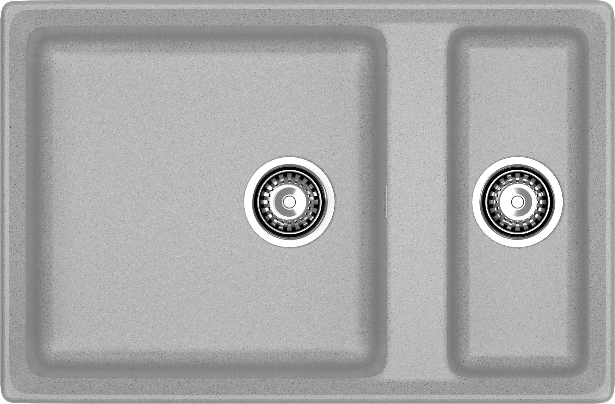 GRANFEST Мойка композит LEVEL, GF-LV-760K, 1.5-чаши 760*500, серый GRANFEST Мойка композит LEVEL, GF-LV-760K, 1.5-чаши 760*500, серый