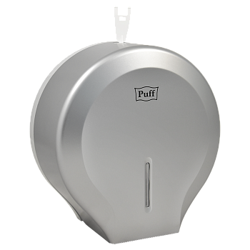 Диспенсер туалетной бумаги Рuff-7130S, хром, с замком, ABS-пластик