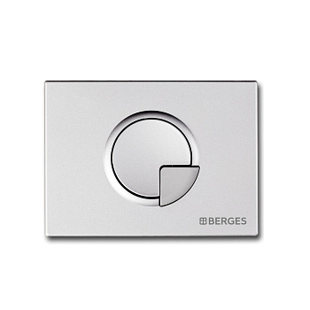 Кнопка  для инсталляции NOVUM R2, хром матовый, BERGES