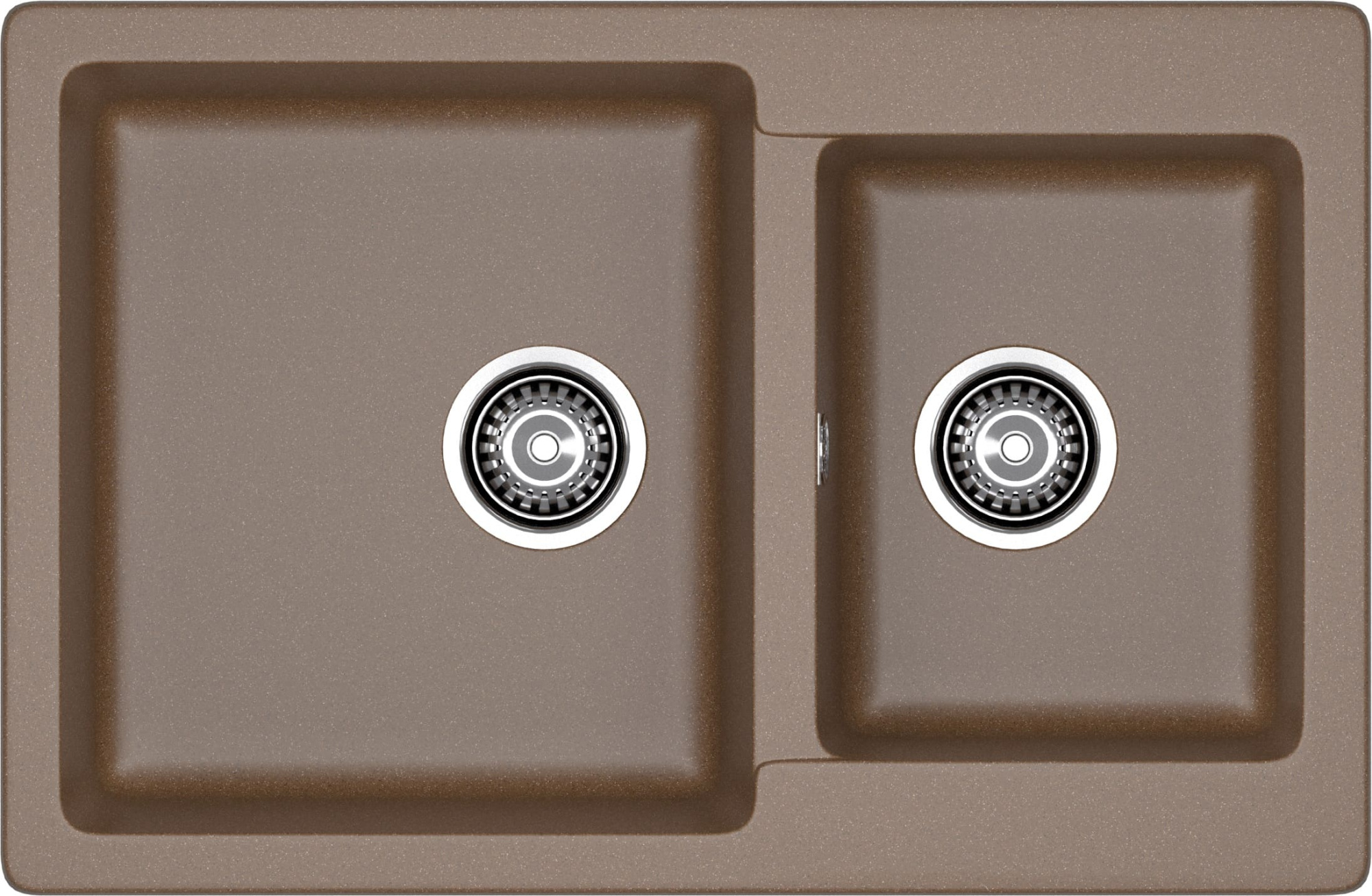 GRANFEST Мойка композит PRACTIK GF-P--780K  2 чаши 780*510 мм  терракот  арт.GF- GRANFEST Мойка композит PRACTIK GF-P--780K  2 чаши 780*510 мм  терракот  арт.GF-