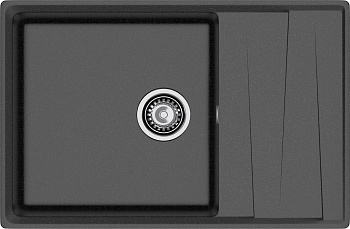 GRANFEST Мойка композит LEVEL, GF-LV-760L, чаш+кр 760*500, черный GRANFEST Мойка композит LEVEL, GF-LV-760L, чаш+кр 760*500, черный