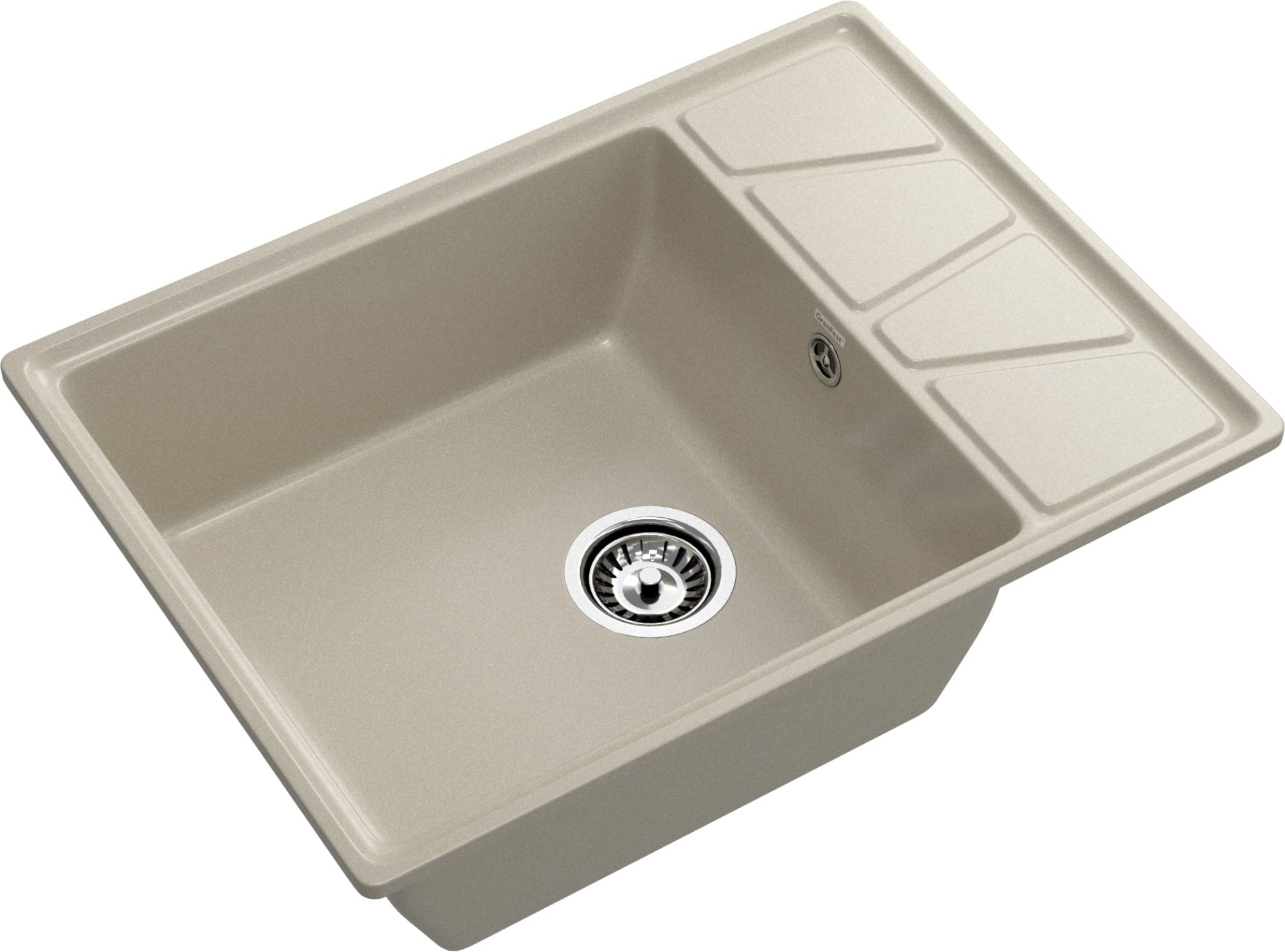 GRANFEST Мойка композит VERTEX, GF-V-680L, чаш+кр 680*500, топаз GRANFEST Мойка композит VERTEX, GF-V-680L, чаш+кр 680*500, топаз