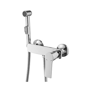 RS27 Смеситель для биде, гигиен.душ на стену, р/ОД, хром, ROS, RS27-52