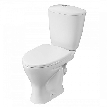 Унитаз-компакт "Версия" косой выпуск, с кнопочной арматурой и сиденьем  SANTERI Унитаз-компакт "Версия" косой выпуск, с кнопочной арматурой и сиденьем  SANTERI