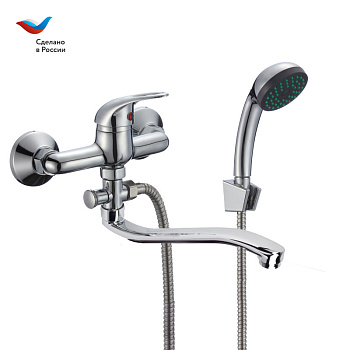 ПРОРАБ Смеситель для ванны с коротким изливом, одноручный, СЛАВЕН, Р30