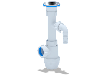 Сифон Ани 1 1/4"* 32 "Юнг" с отводом для стиральной машины, ANI PLAST Сифон Ани 1 1/4"* 32 "Юнг" с отводом для стиральной машины, ANI PLAST