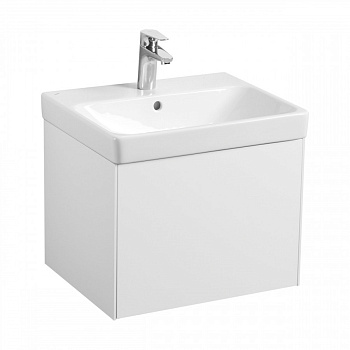 Тумба АСТИ 55, белый матовый/белый глянец  (под раковину АДРИАНА 55)