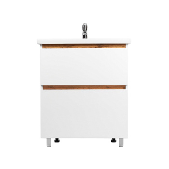 Тумба под раковину VIANT МАЛЬТА 60 напольная белый/дуб вотан (VMAL60CO-T2Y) Тумба под раковину VIANT МАЛЬТА 60 напольная белый/дуб вотан (VMAL60CO-T2Y)