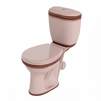 Унитаз-компакт Виктория косой выпуск, н/п., кноп. арматурой и сиденьем полипропилен, бежевый SANTERI Унитаз-компакт Виктория косой выпуск, н/п., кноп. арматурой и сиденьем полипропилен, бежевый SANTERI