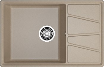 GRANFEST Мойка композит VERTEX, GF-V-780L, чаш+кр 780*500, песочный GRANFEST Мойка композит VERTEX, GF-V-780L, чаш+кр 780*500, песочный