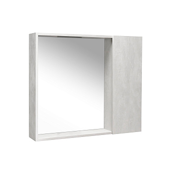 Зеркало со шкафом VIANT БЕРЛИН 80 подвесное цемент (VBER80C-ZSH)