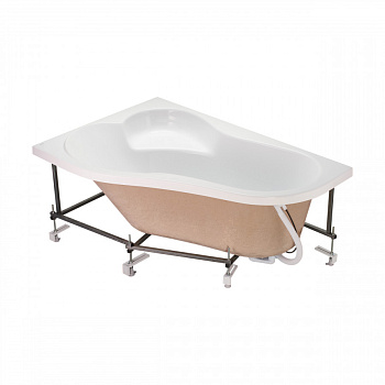 Монтажный комплект для ванны ИБИЦА 150х100 см. (рама, слив-перелив с сифоном, крепеж к стене, крепеж Монтажный комплект для ванны ИБИЦА 150х100 см. (рама, слив-перелив с сифоном, крепеж к стене, крепеж