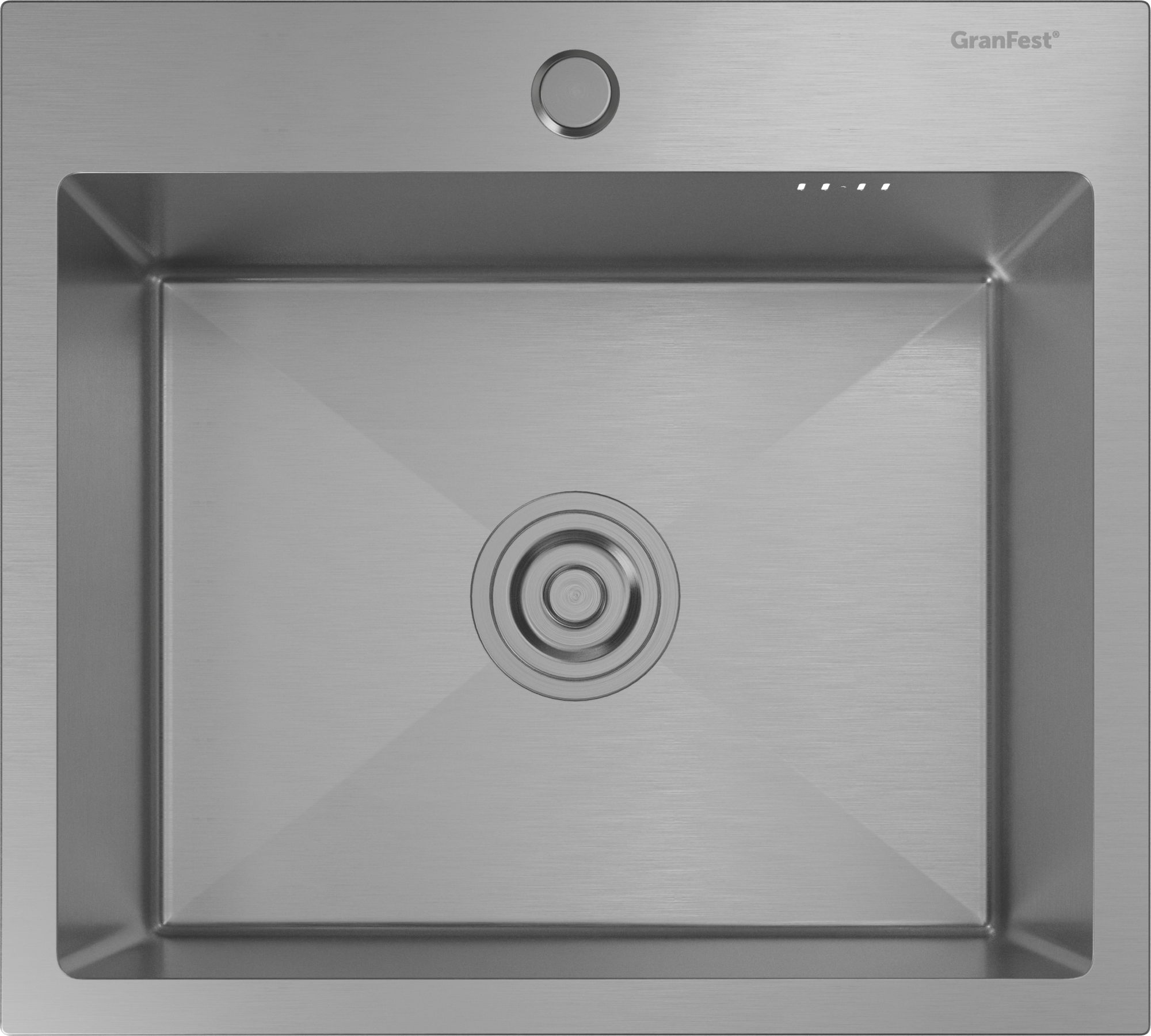 GranFest METAL (5045) Мойка нерж.1 чаша 500*450*215 мм 